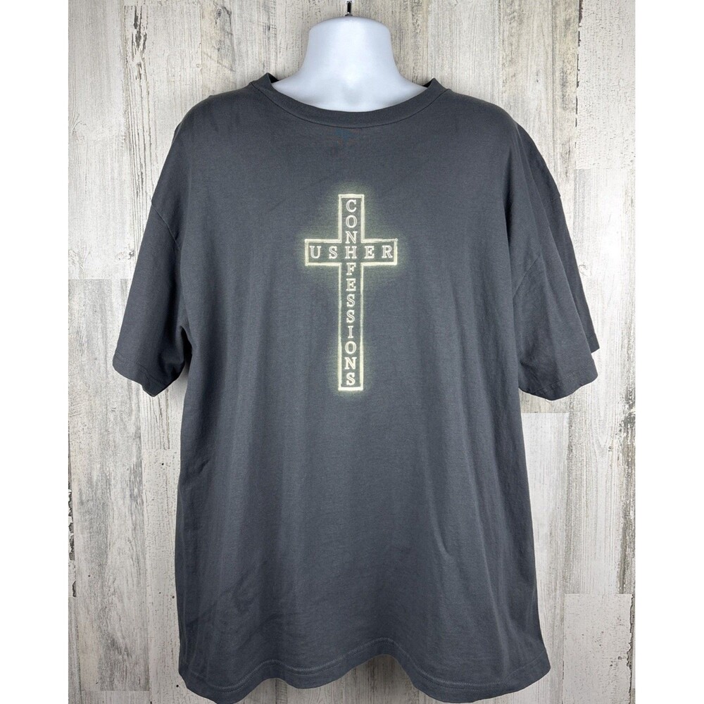 Distressed 2024 Usher Confessions T-Shirt 2XL (25”x31”)